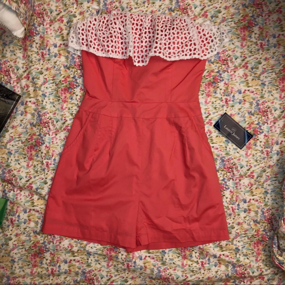 Coral Teagan LJ Romper NWT
